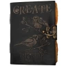 Vintage Leather Journal with Embossing Create Inspire and Handmade Paper